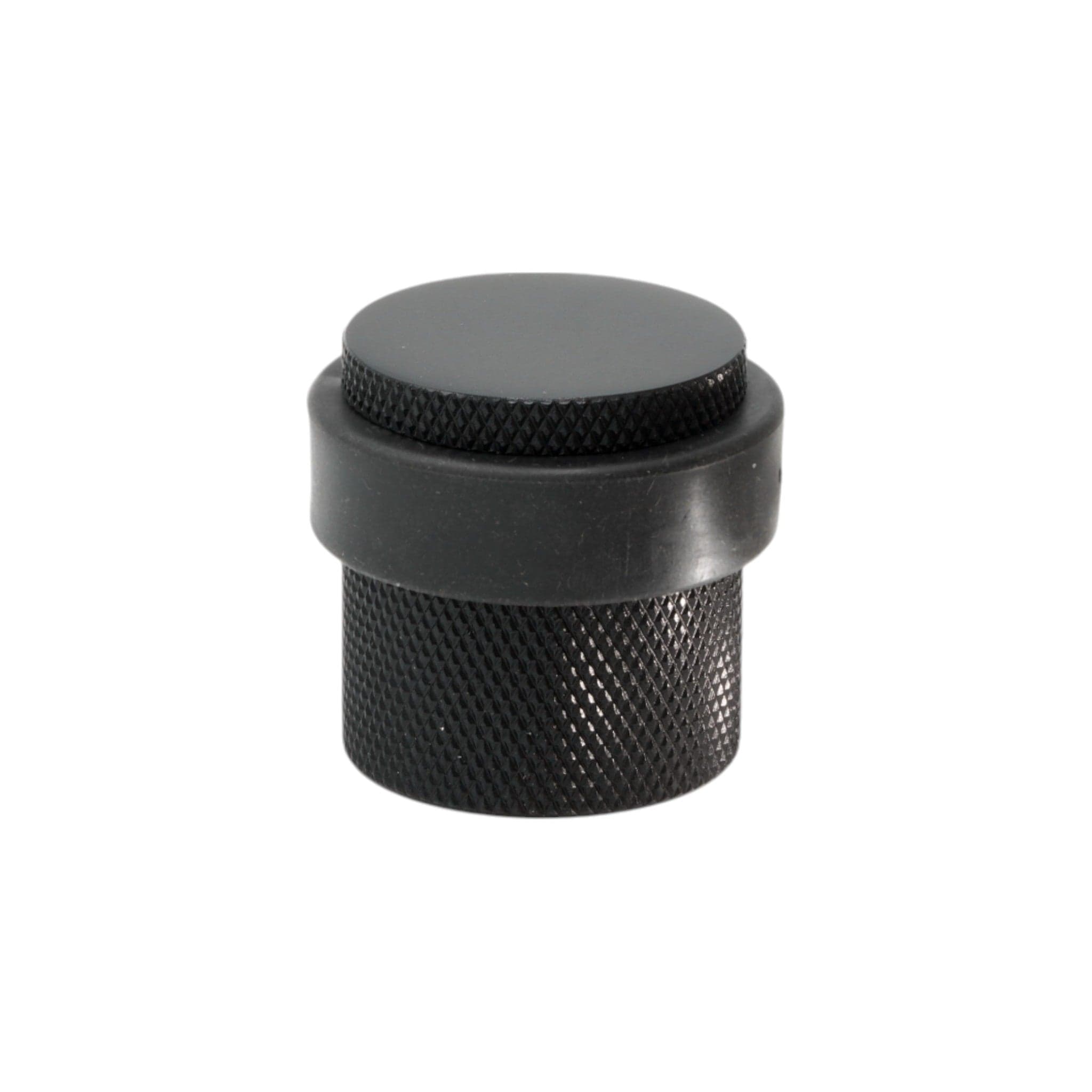 Helix Cross | Dørstopper i Mat Sort - gulv monteret Ø 38 mm x H 36 mm Beslag Design 753010-41 FINICC