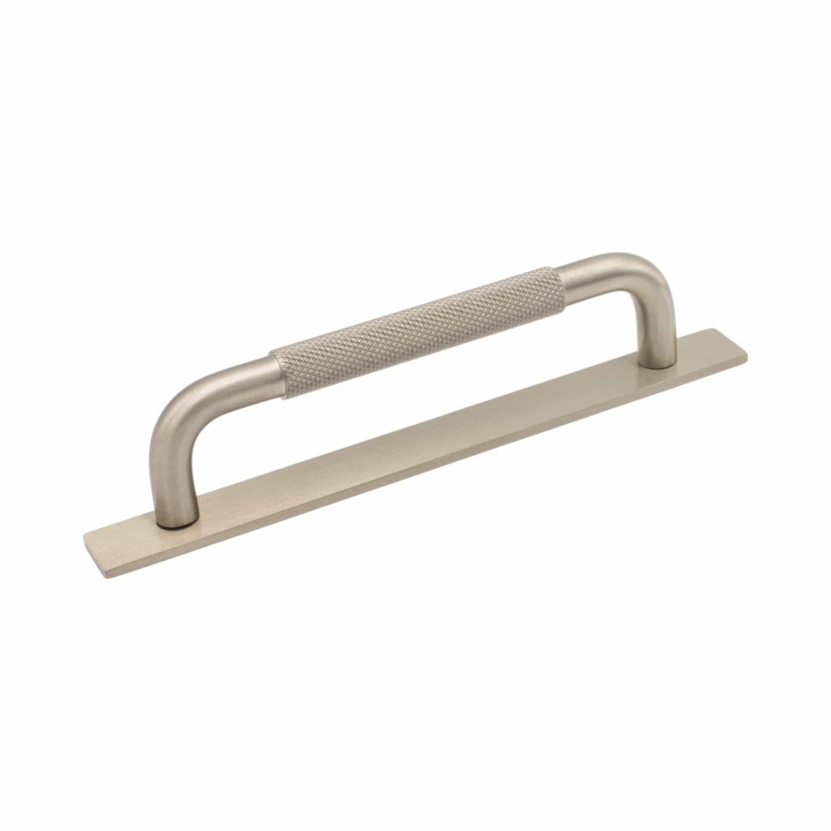 Helix Cross | Greb i Børstet Rustfrit Stål Finish - med bagplade L 170 mm (C/C 128 mm) Beslag Design 309082-11 FINICC