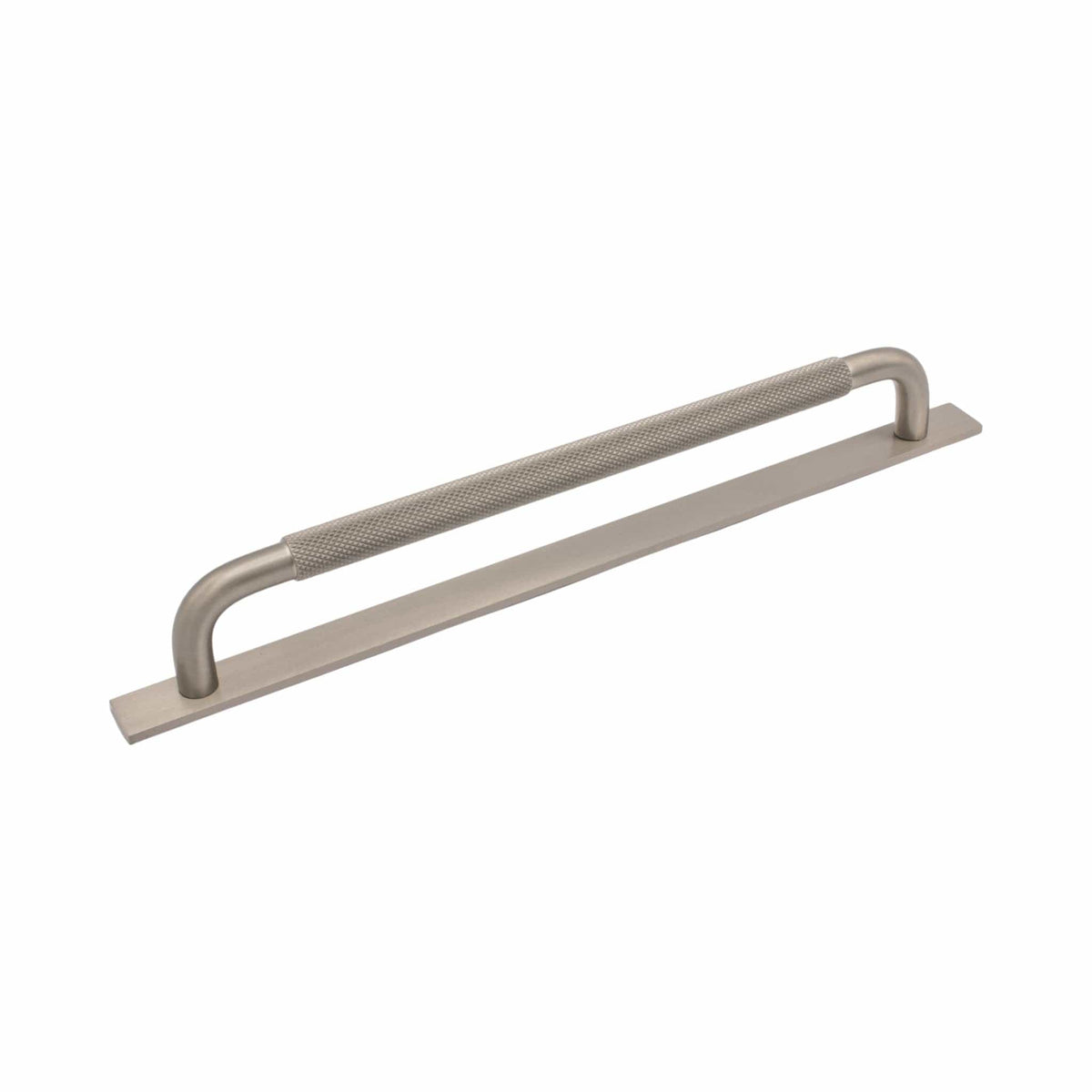 Helix Cross | Greb i Børstet Rustfrit Stål Finish - med bagplade L 266 mm (C/C 224 mm) Beslag Design 309087-11 FINICC