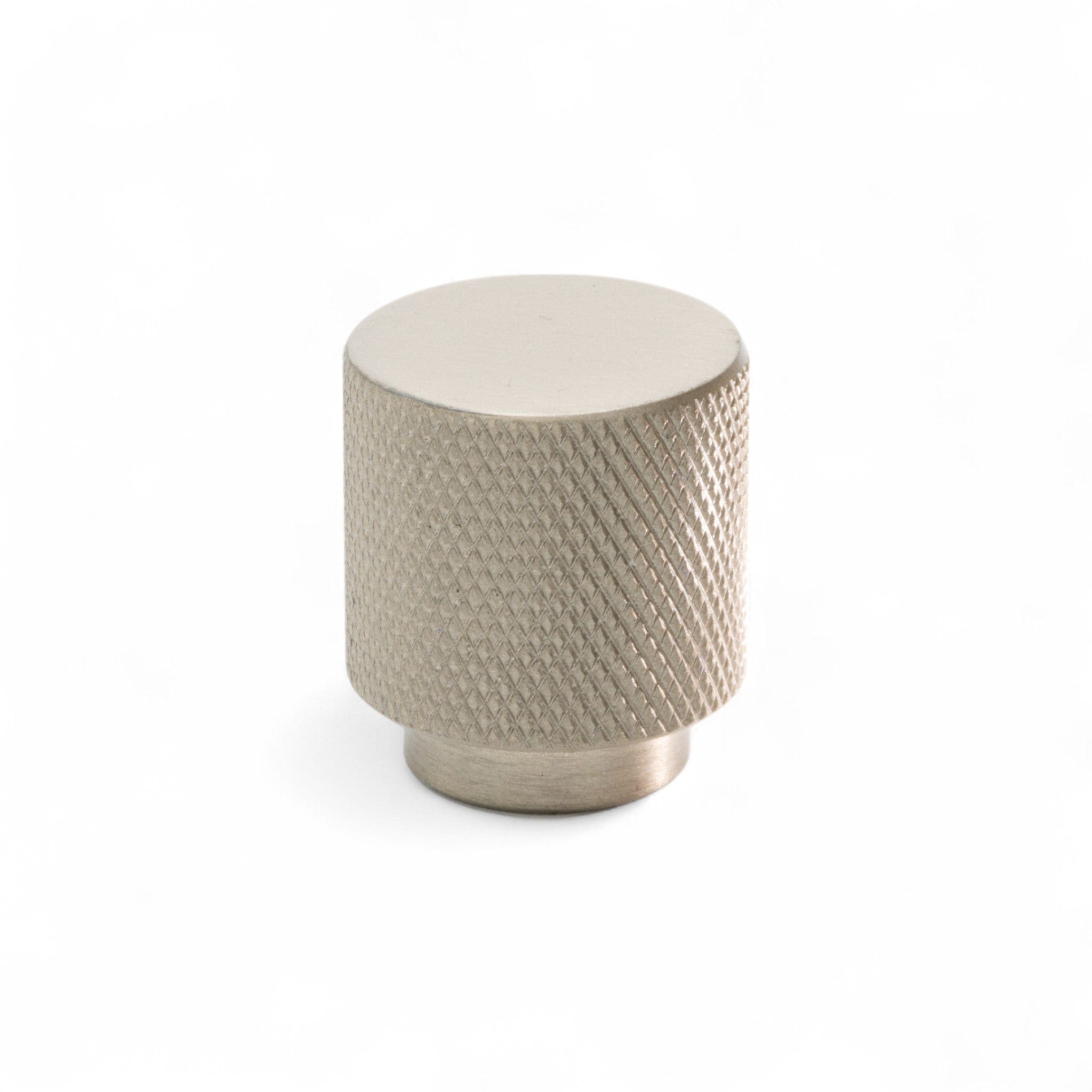 Helix Cross | Knop i Børstet Rustfrit Stål Finish Ø 26 mm x D 30 mm Beslag Design 309033-11 FINICC