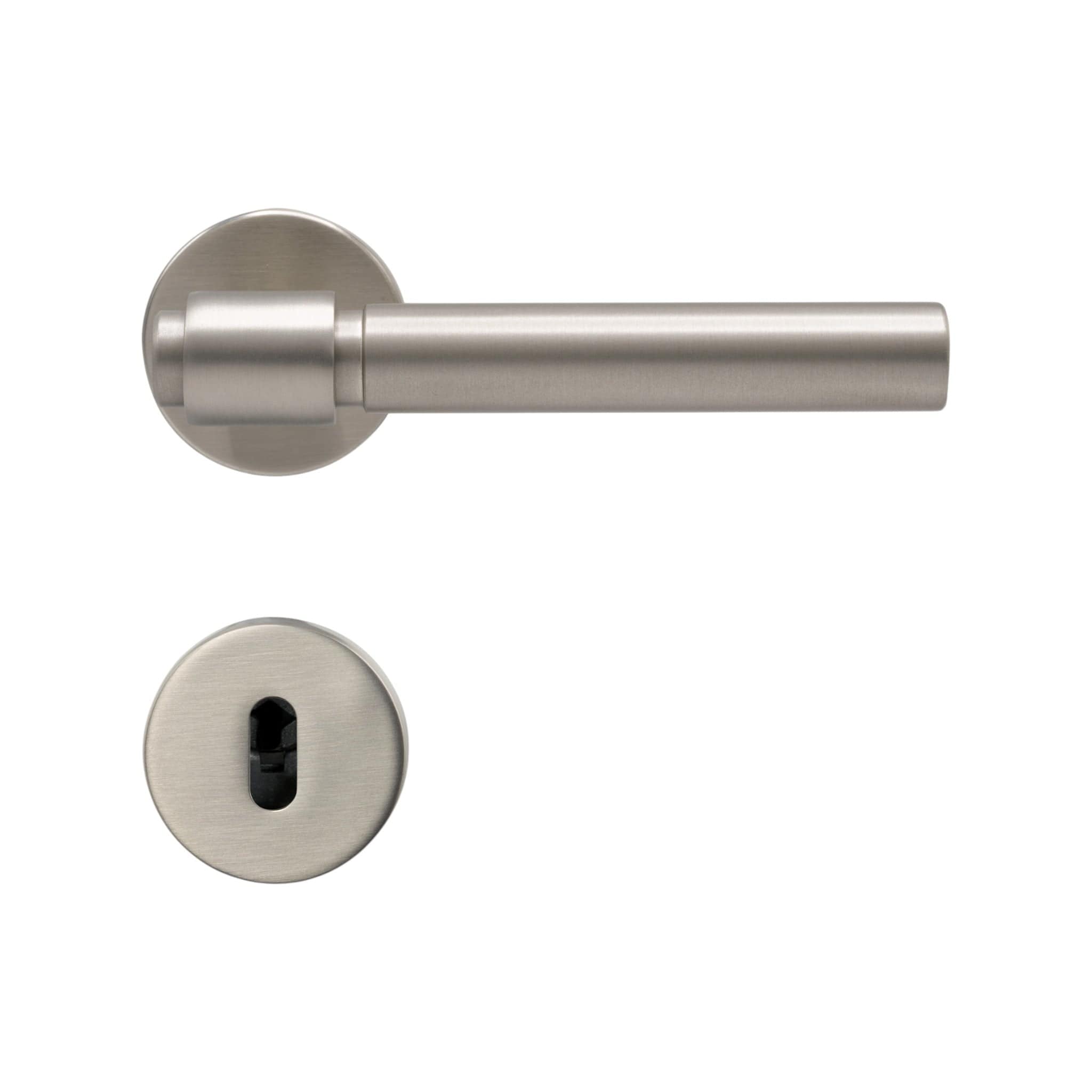 Helix Plain | Dørhåndtag i Børstet Rustfrit Stål Finish L 150 mm (C/C 30 mm) Beslag Design 752016-41 FINICC