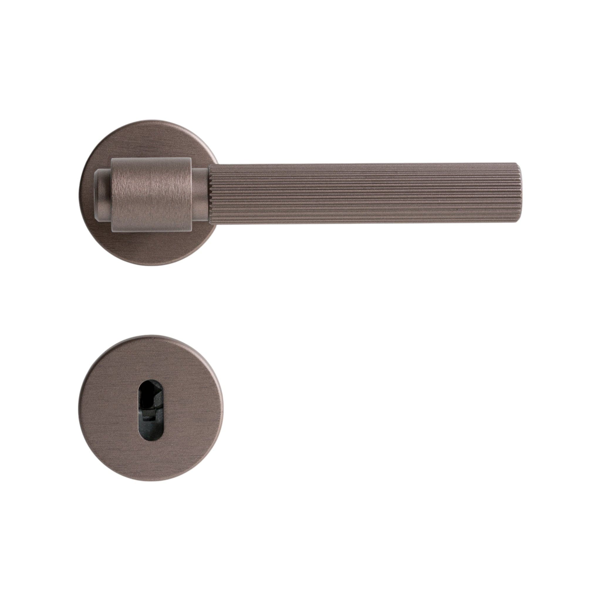 Helix Stripe | Dørhåndtag i Dark Bronze L 150 mm (C/C 30 mm) Beslag Design 752014-41 FINICC