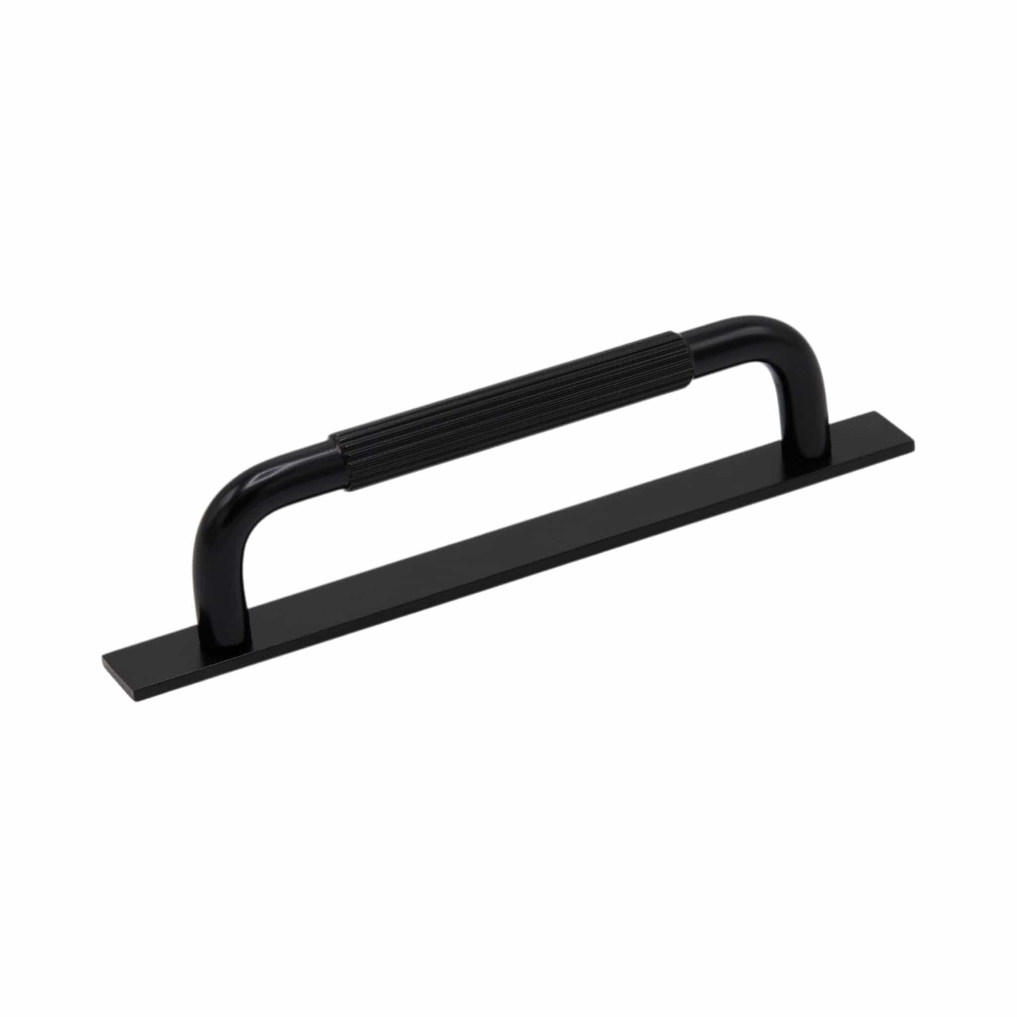 Helix Stripe | Greb i Mat Sort - med bagplade L 170 mm (C/C 128 mm) Beslag Design 309274-11 FINICC