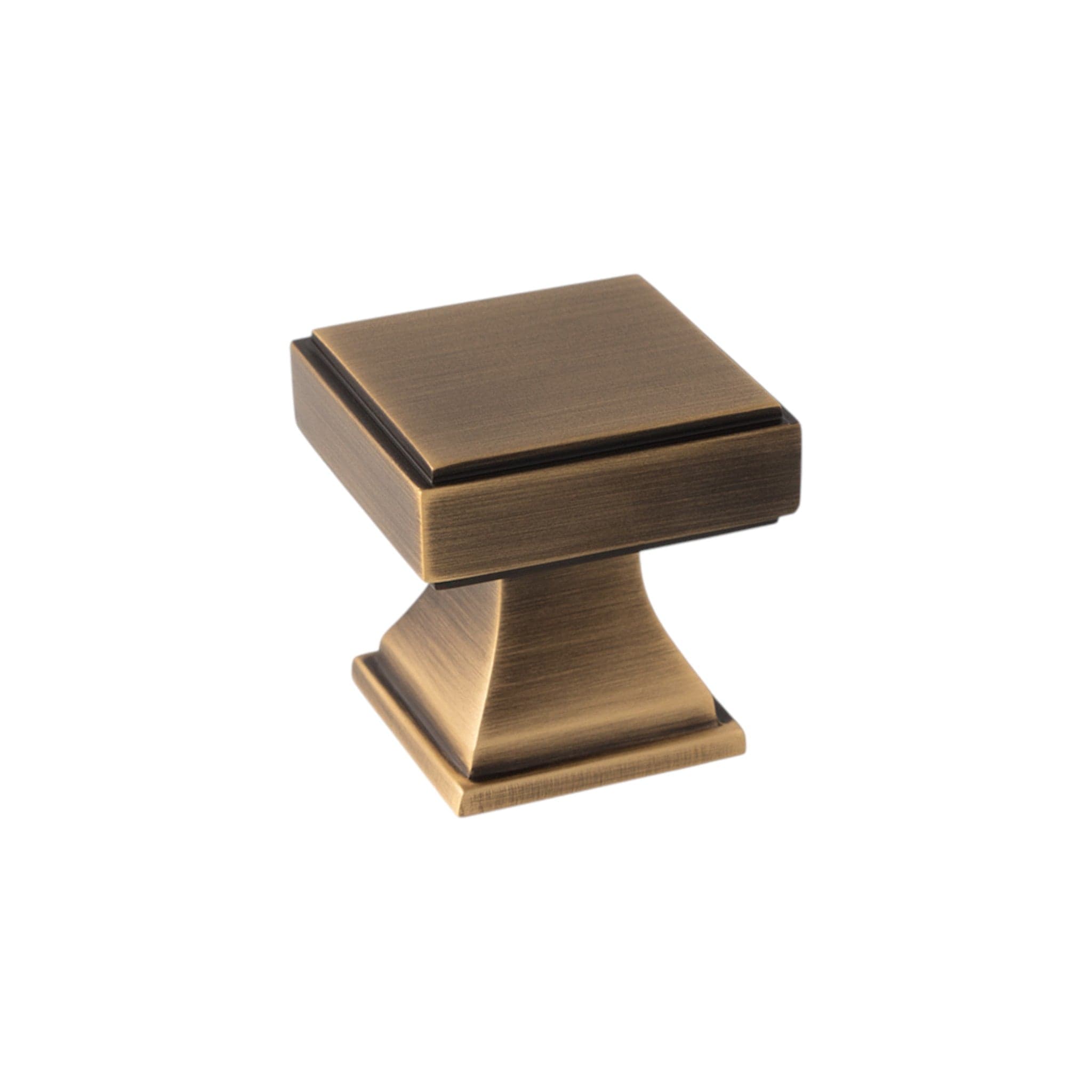 Jesper Square | Knop i Antik Messing Ø x D 24 mm Alexander & Wilks AW806-30-AB FINICC