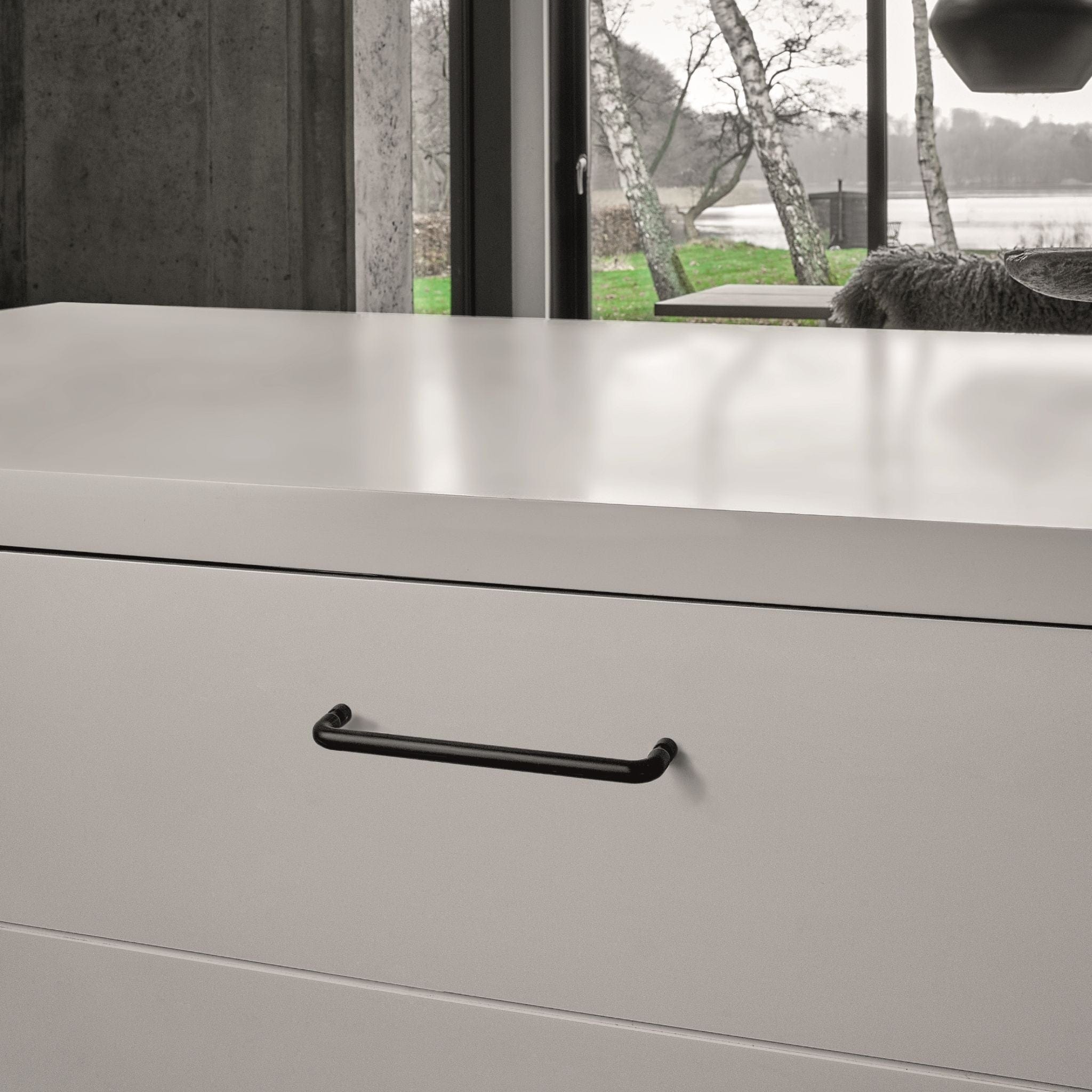 Junction | Greb i Mat Sort L 170 mm (C/C: 160 mm) Furnipart FP-547060160-99 FINICC