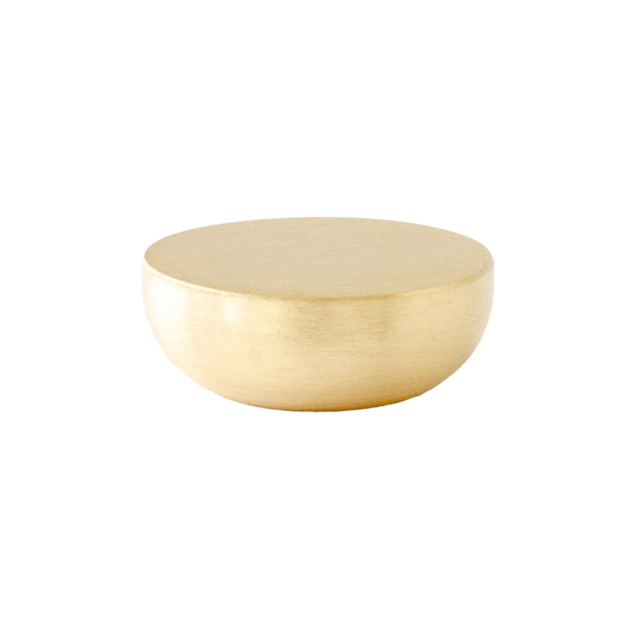 Kokeshi 3012 | Knop i Børstet Messing uden Lak Ø 30 mm x D 12 mm BB Sweden BB-KN51MB FINICC