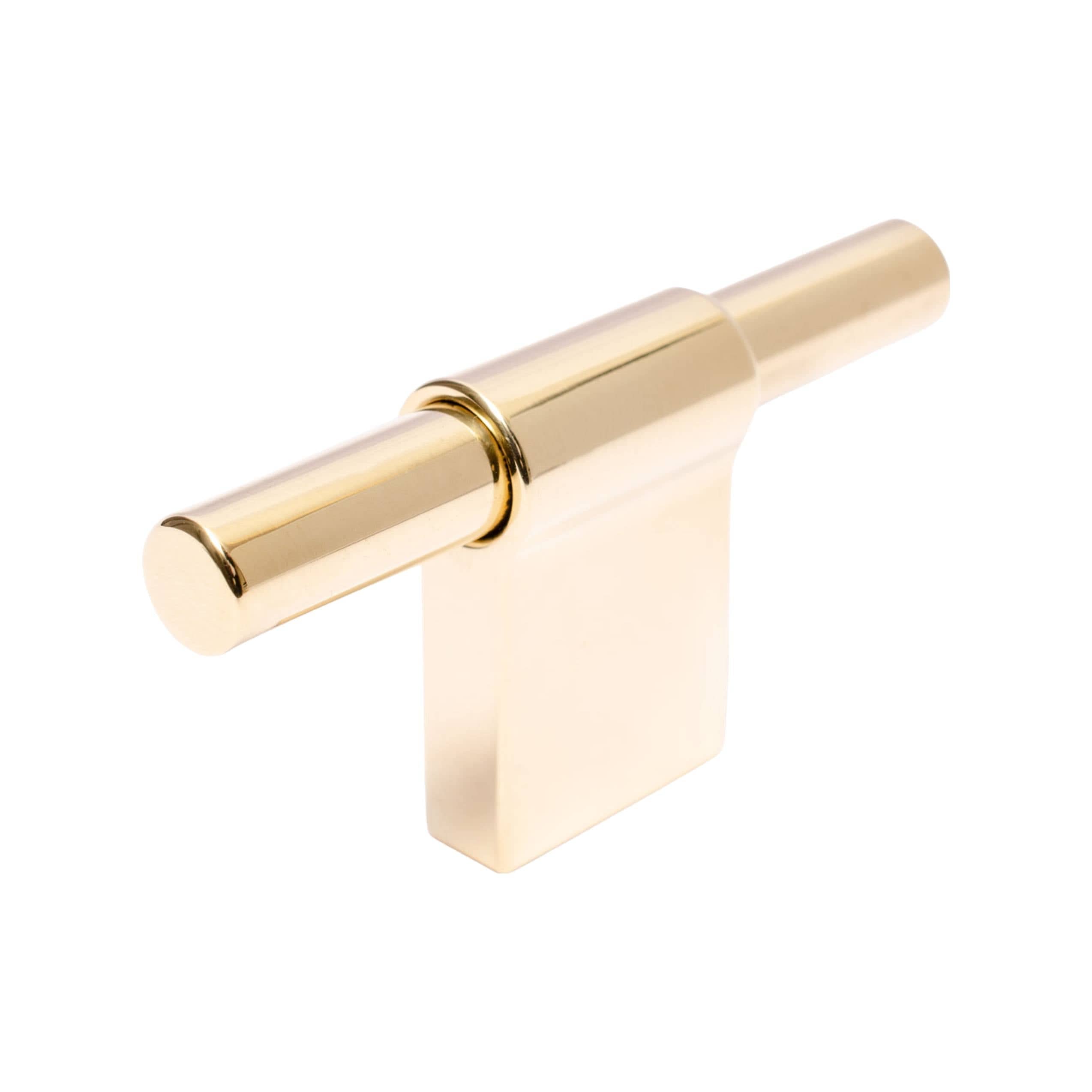 Line Slim T-Bar | Greb/Knop i Poleret Messing uden Lak L 60 mm (C/C 12 mm) BB Sweden BB-KN28M FINICC