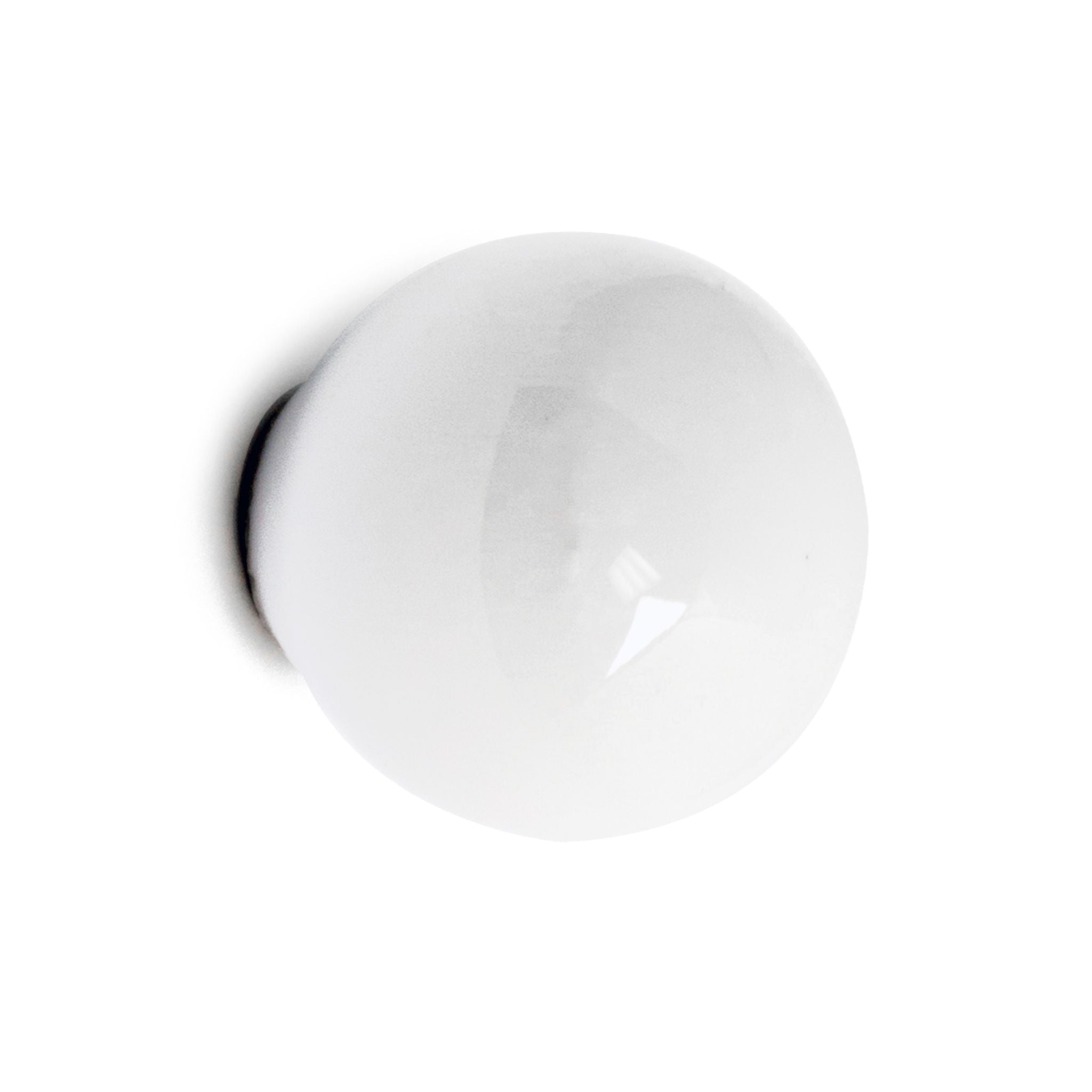 Lucas | Knop i Porcelæn / Hvid | 2 stk Ø 25 mm Habo HB-100213 FINICC