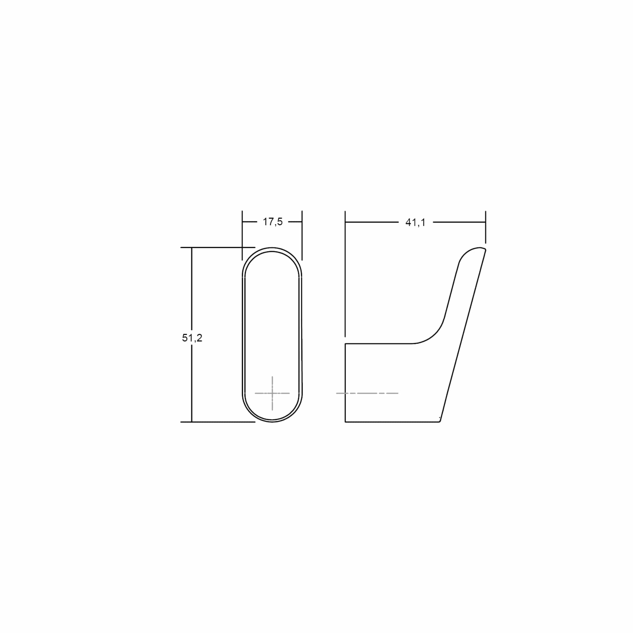 Luv | Knage i Mat Sort H 51,2 mm x D 41,1 mm Viefe VF-7037017ZM2 FINICC