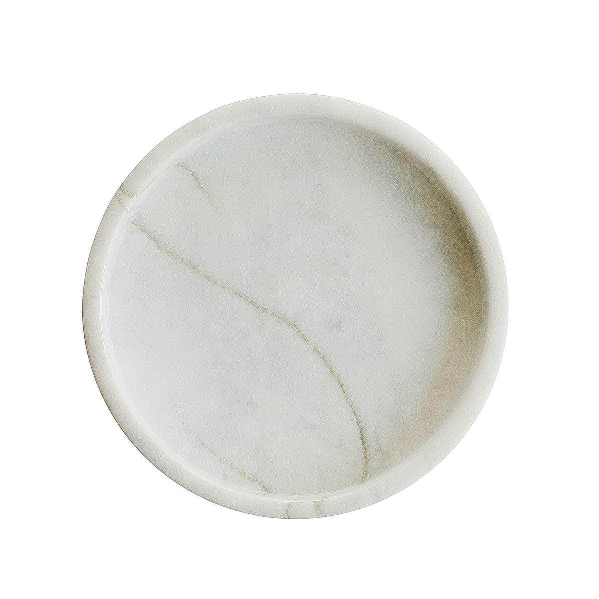 Marbi | Bricka i Vit Marmor Ø 22 cm
