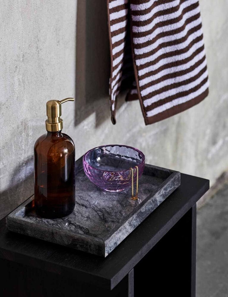 Marbi | Bricka i Svart Marmor L 30 cm x B 20 cm