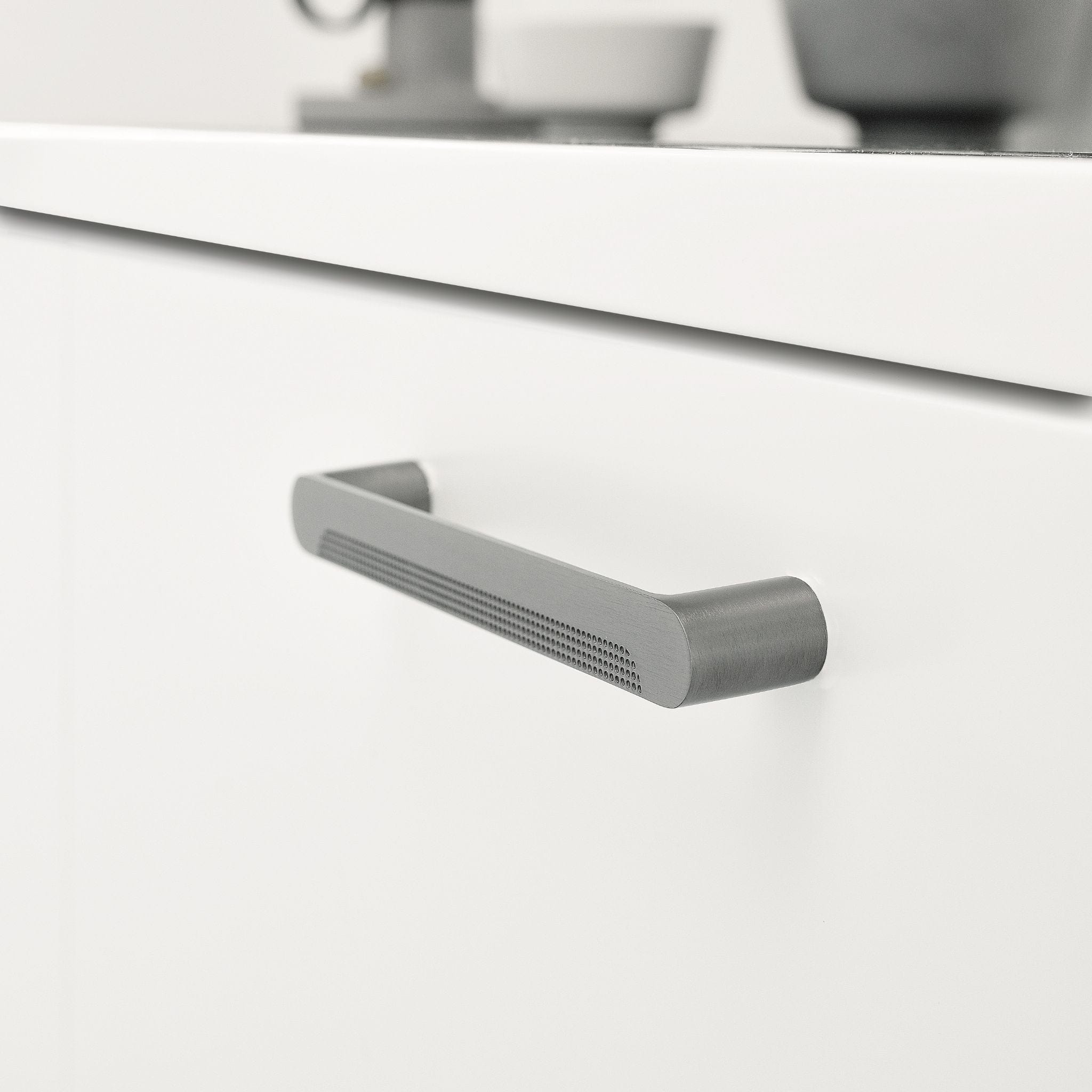 Metro | Greb i Børstet Antracit L 180 mm (C/C: 160 mm) Furnipart FP-540960160-91 FINICC