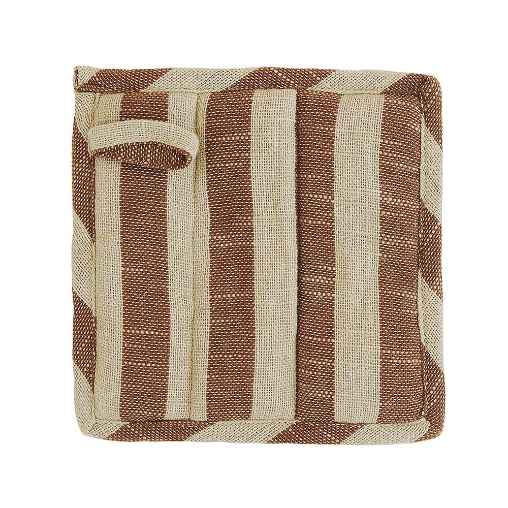 Nordic | Grydelapper - Sand/Brun Striber L 20 cm x B 20 cm MOUD Home MH-211562 FINICC