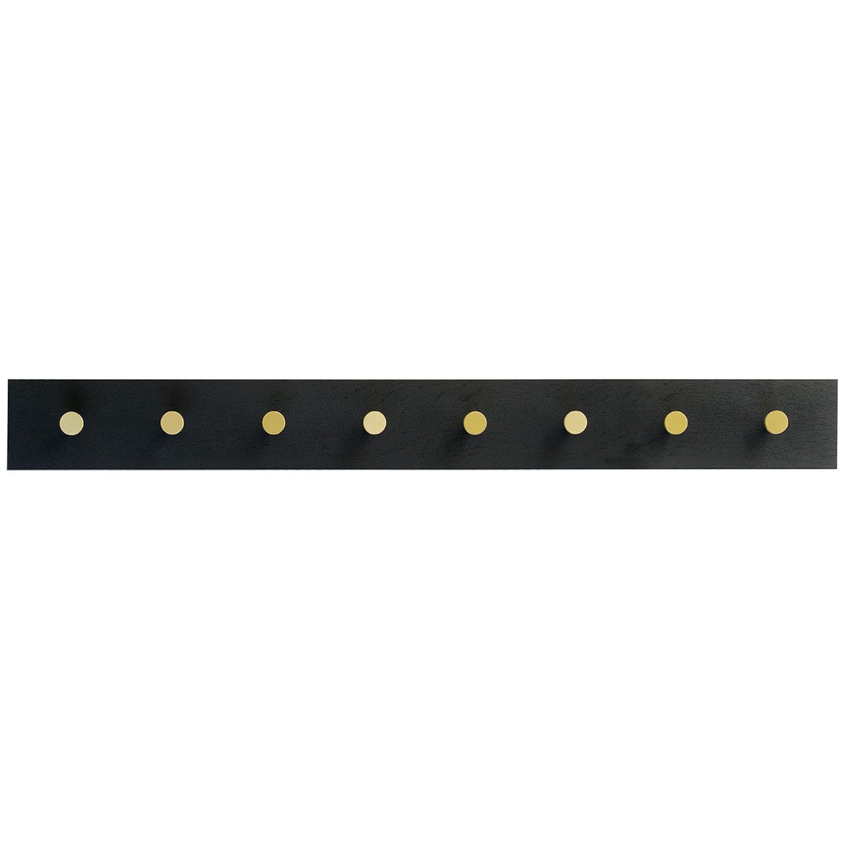 Oak Row | Knagerække i Sort/Messing L 100 cm x B 10 cm MOUD Home MH-211152 FINICC