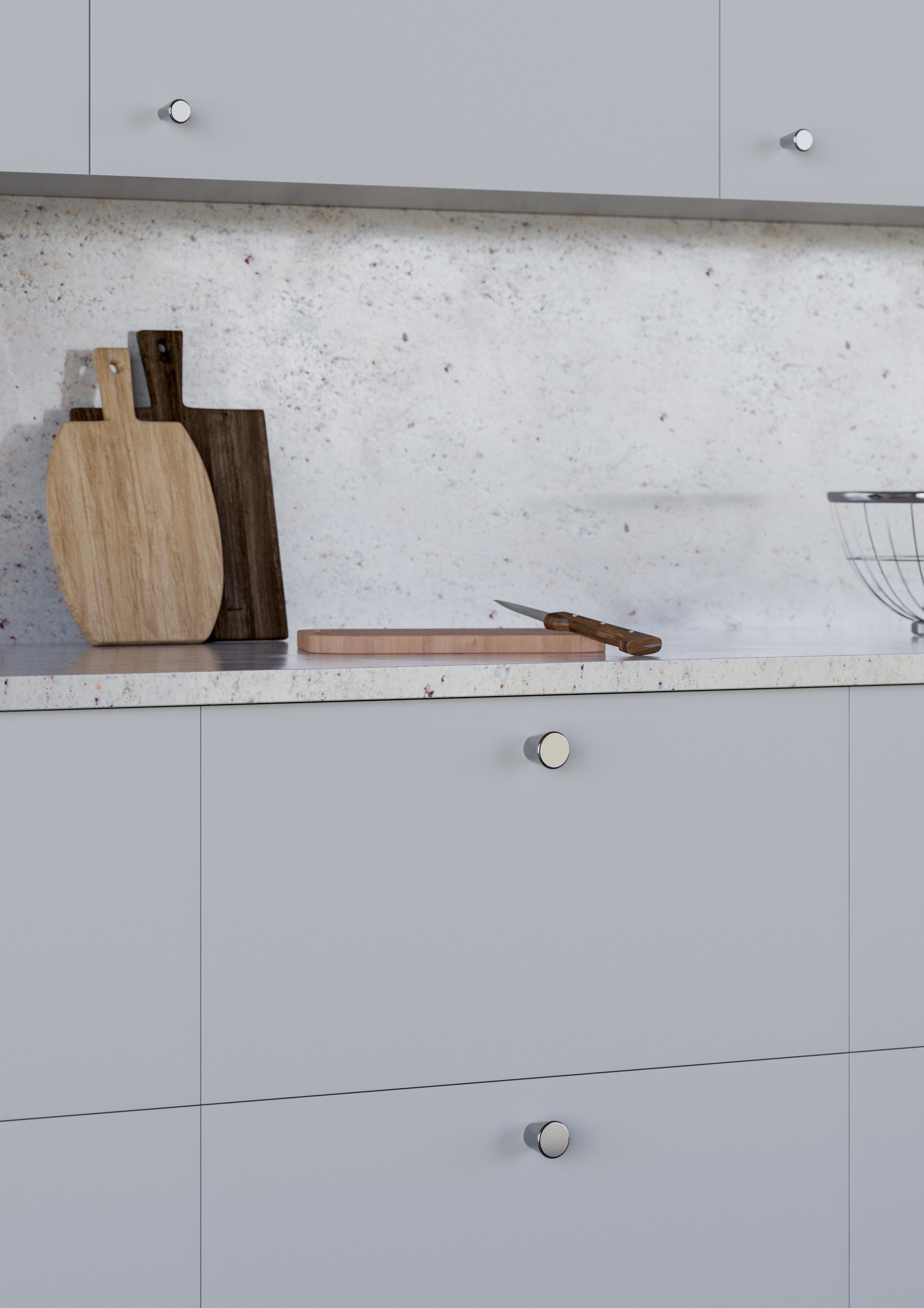 Padua | Knopp i Blank Krom