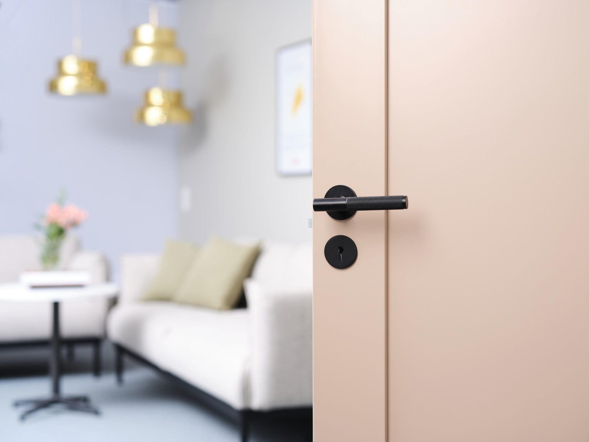 Paris | Dørhåndtag i Mat Sort Habo HB-31161 FINICC