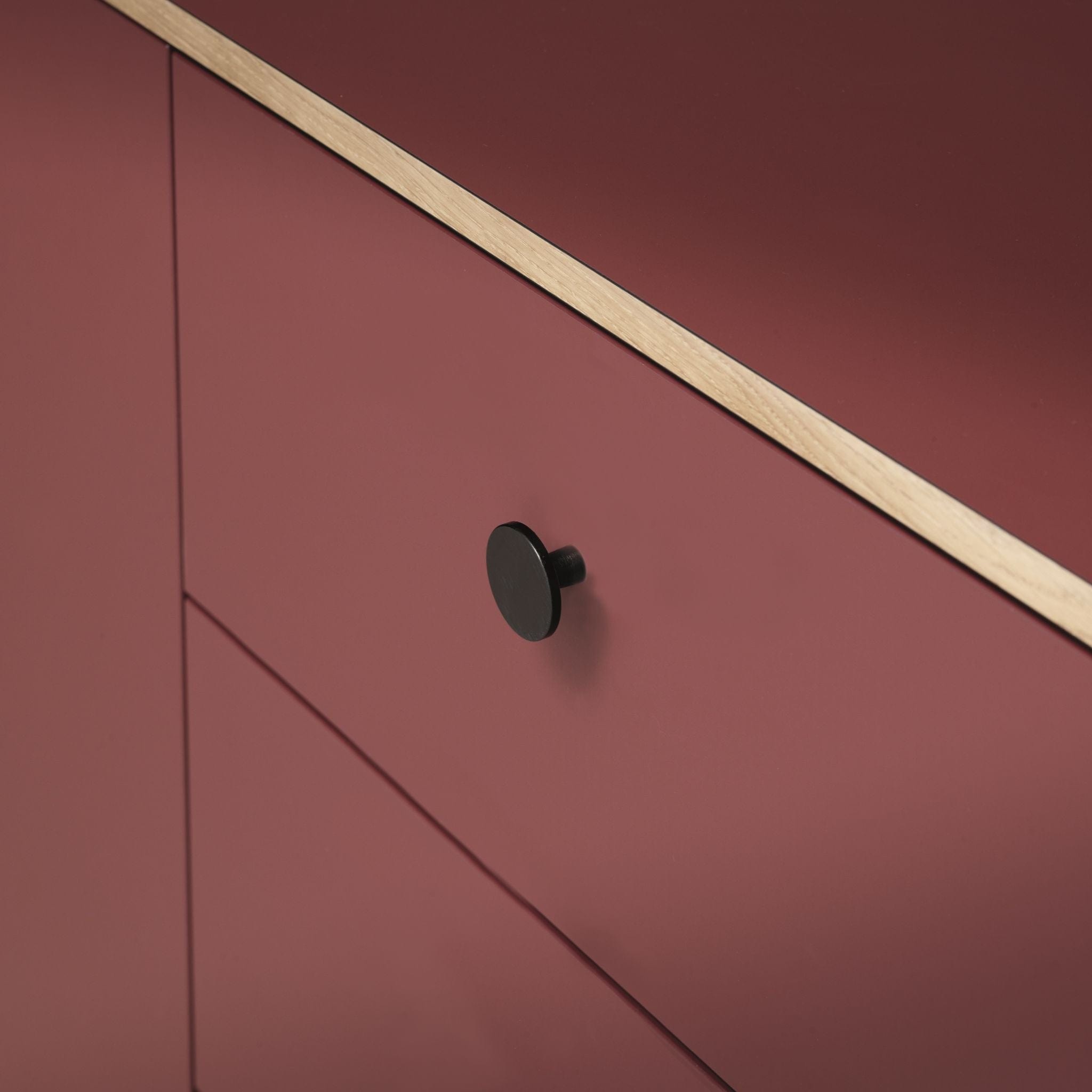 Plato | Knop i Børstet Mat Sort Ø 42 mm Furnipart FP-441320042-76 FINICC