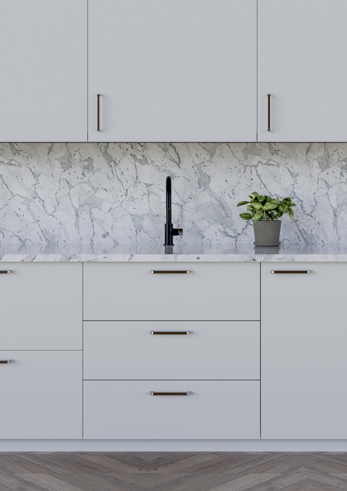 Positano | Greb i Børstet Rustfrit Stål Finish L 134 mm (C/C 128 mm) Theofils TF-11872551SP FINICC