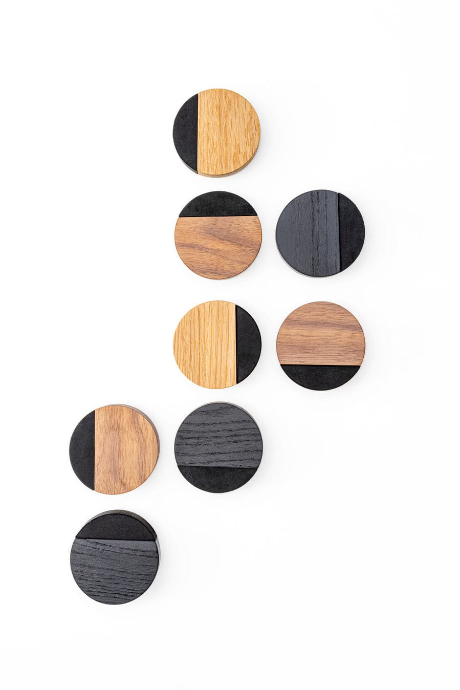 Puk | Dørstopper i Sort Lakeret Ø 65 mm x H 23 mm Viefe VF-8002065WM2 FINICC