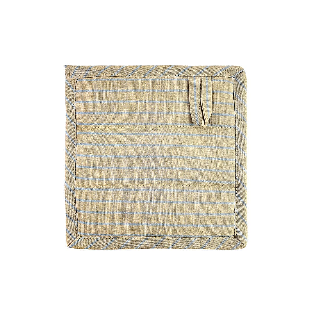 Pure | Grytlapp i Beige / Blå