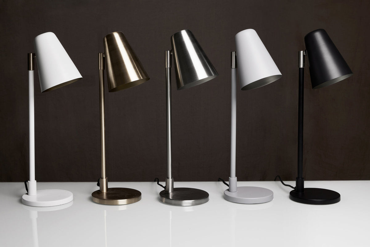 Ramo | Bordlampe i Mat Hvid Ø 12 cm x H 45 cm H. Skjalm P. HSP-58TLRAW00 FINICC