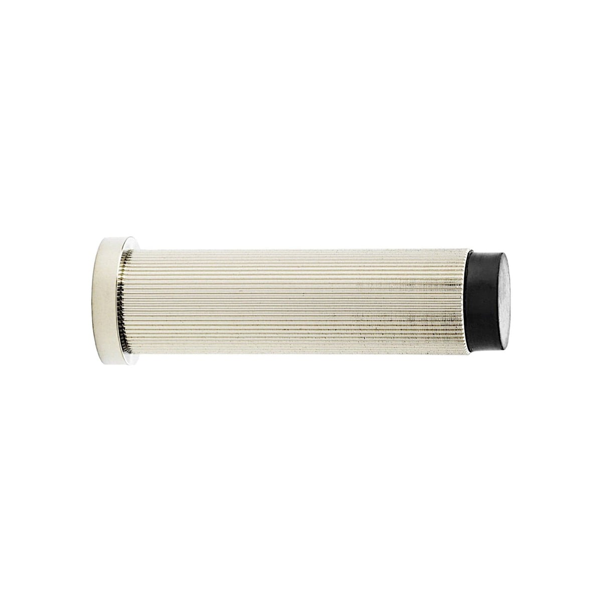 Reeded Wall | Dørstopper i Blank Nikkel Ø 20 mm x D 75 mm Alexander & Wilks AW602-75-PNPVD FINICC