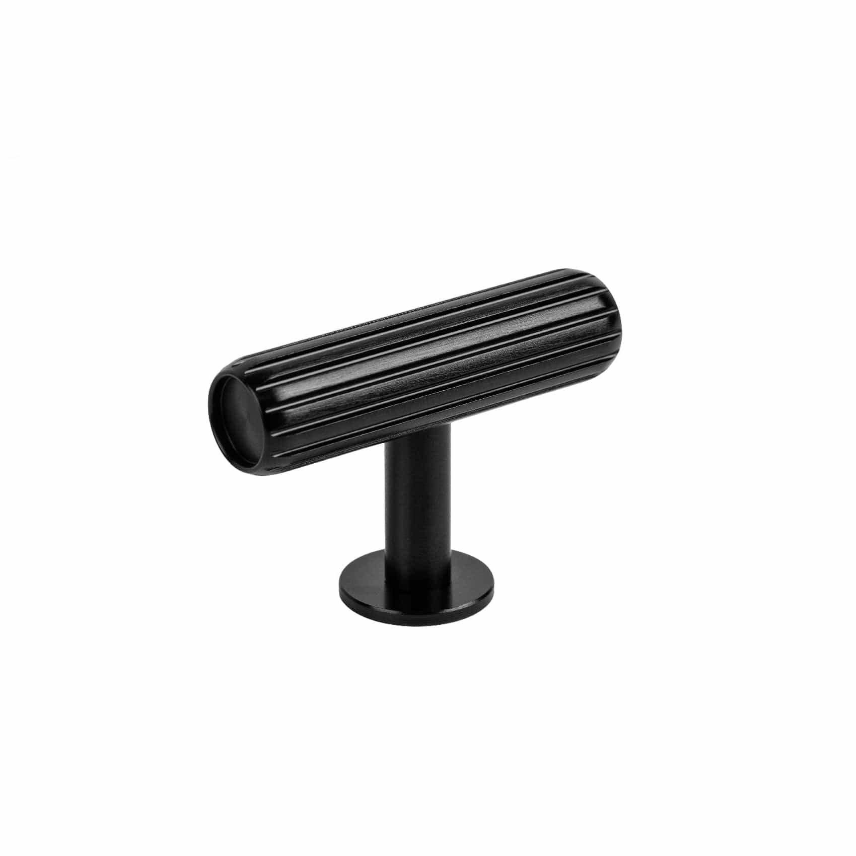 Rille T | Greb/Knop i Børstet Sort L 55 mm x D 38,5 mm Viefe VF-0528055L30 FINICC