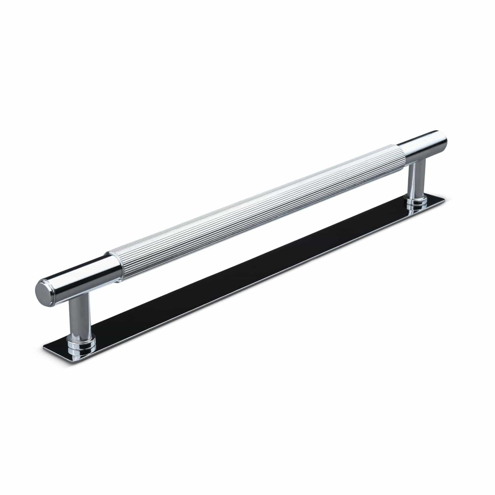 Salo Stripe | Greb i Blank Krom med bagplade L 261 mm (C/C 224 mm) Theofils TF-10200292-BP FINICC