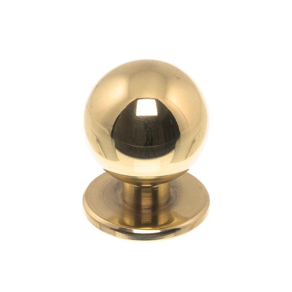 Solliden | Knop i Blank Messing med Lak Ø 20 mm x D 27 mm Et Al LF-1349-20-01 FINICC