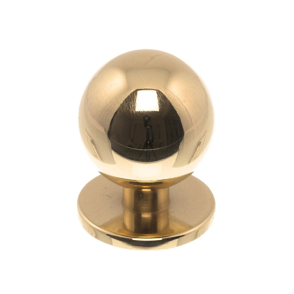 Solliden | Knop i Blank Messing med Lak Ø 25 mm x D 31 mm Et Al LF-1349-25-01 FINICC