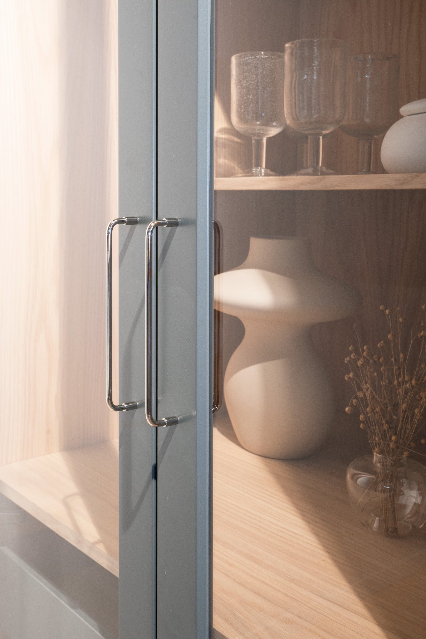 Spira | Handtag i Blank Nickel
