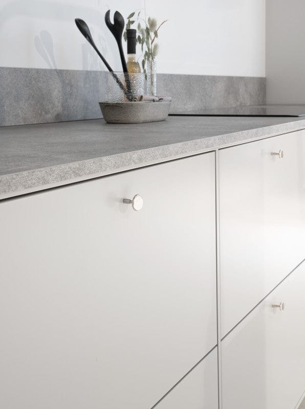 Spira | Knop i Blank Nikkel Ø 24 mm x D 28,5 mm Beslag Design 343362-11 FINICC