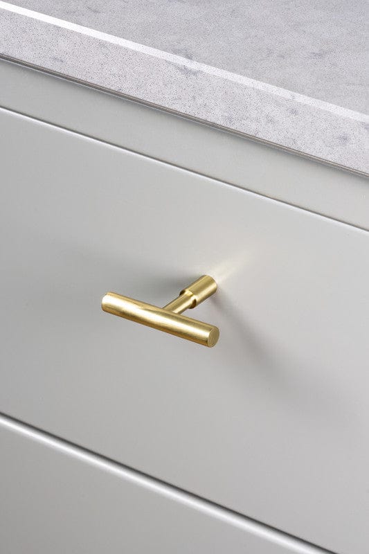 Spira | T-Greb i Blank Messing med Lak L 41 mm x 31.5 mm Beslag Design 343366-11 FINICC