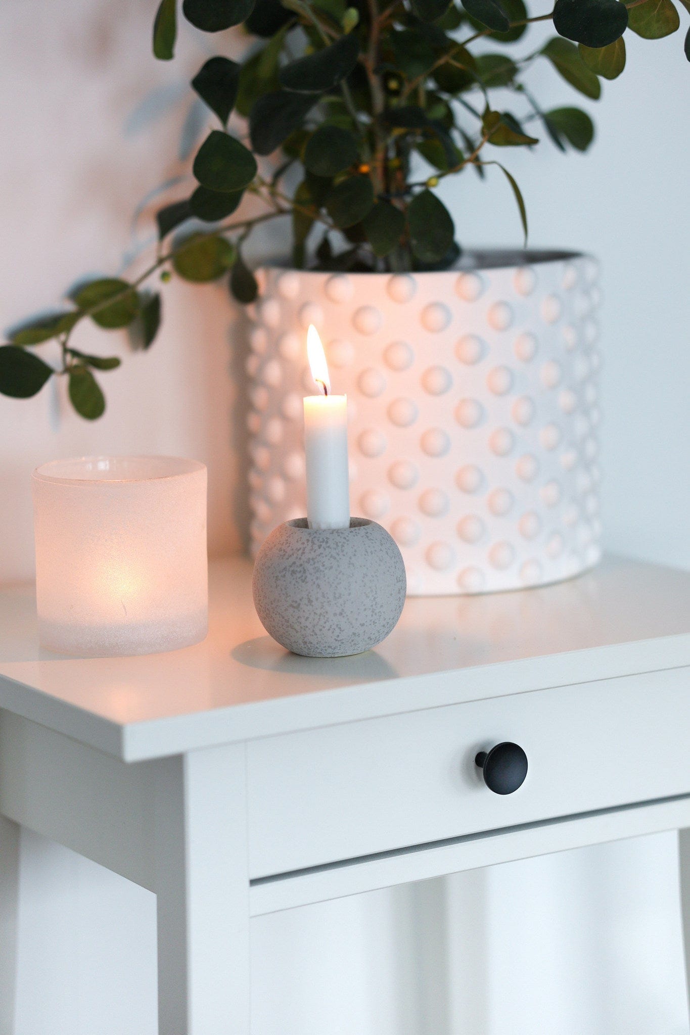 Sture | Knopp i Matt Svart