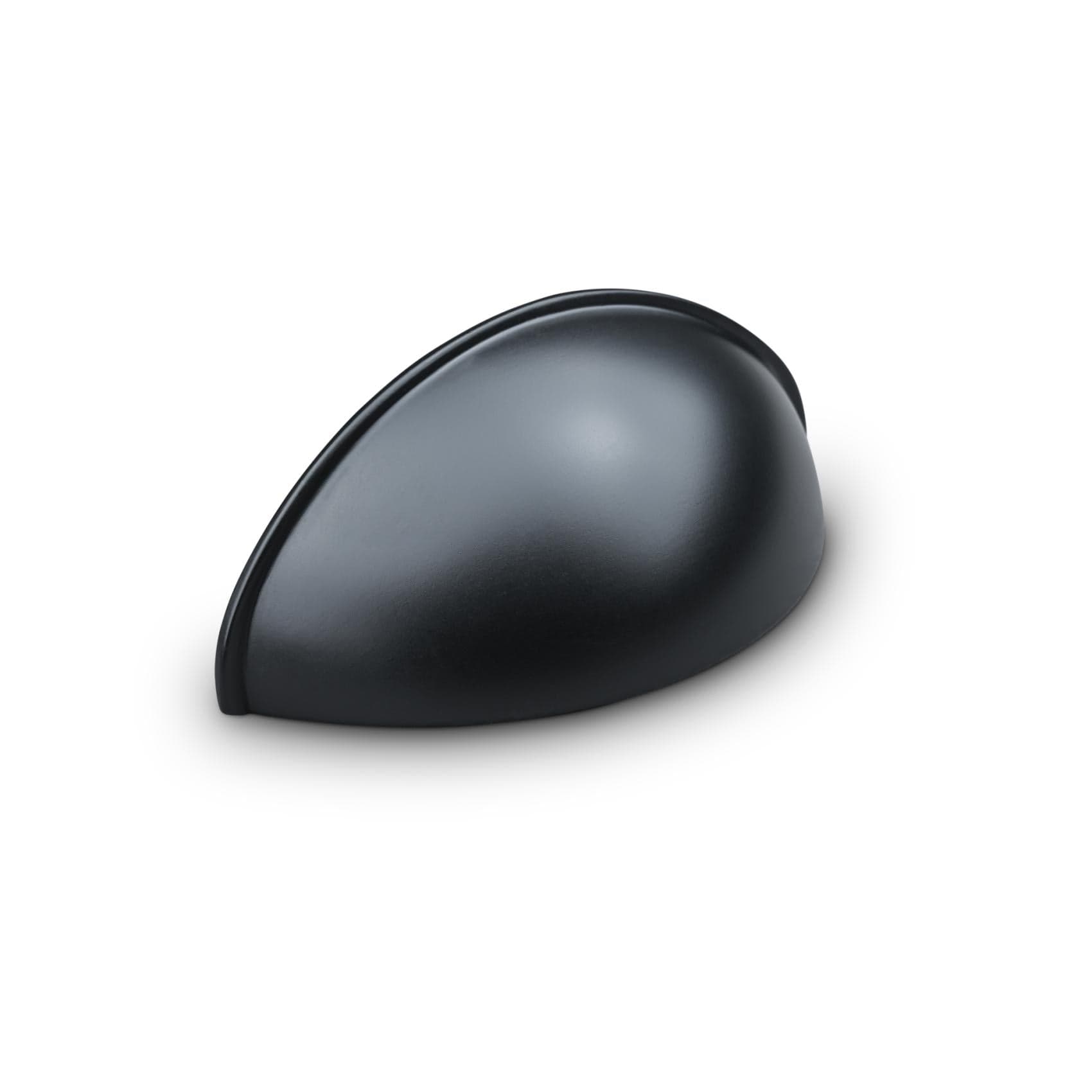 Tolfa | Skålgreb i Mat Sort L 80 mm (C/C 64 mm) Theofils TF-10972108 FINICC