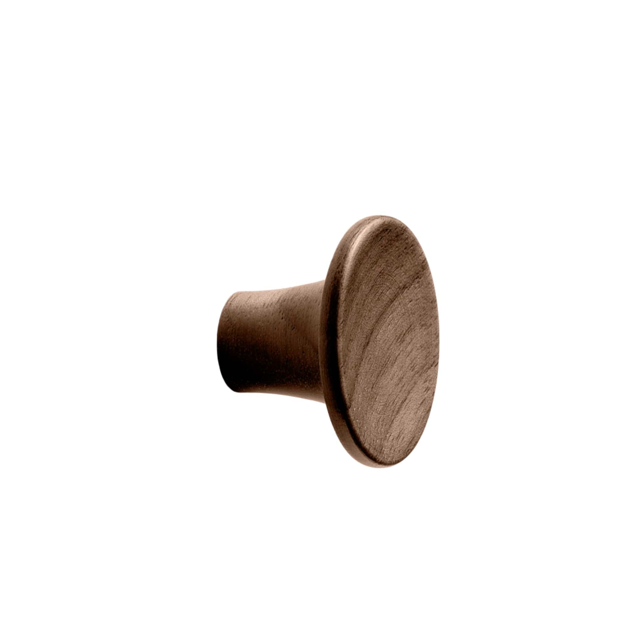 Tuba | Møbelknop eller Knage i Lakeret Valnød Ø 28 mm x D 19 mm Vonsild VS-109120028-292 FINICC