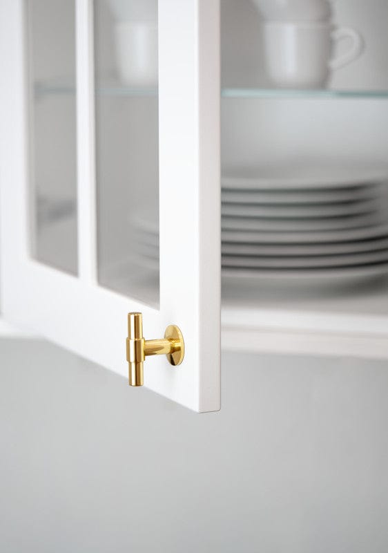 Uniform T | Greb i Blank Messing med Lak L 50 mm x D 36 mm Beslag Design 343295-11 FINICC