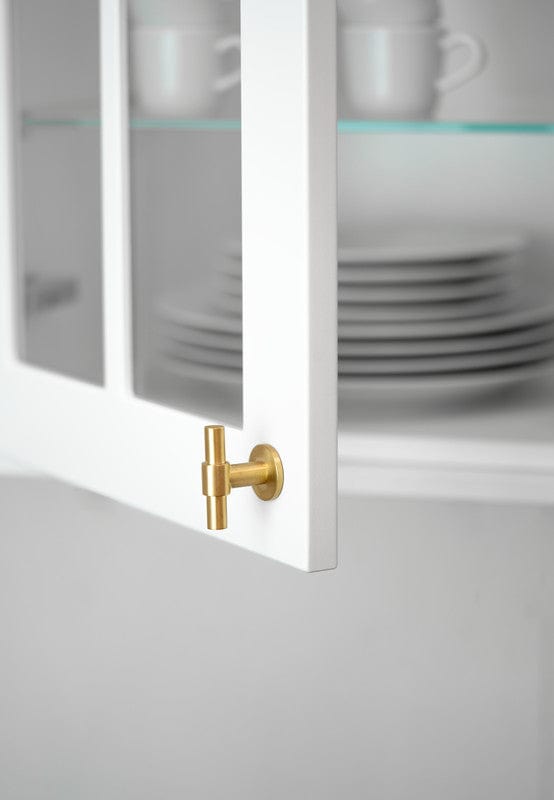 Uniform T | Greb i Børstet Messing uden Lak L 50 mm x D 36 mm Beslag Design 343297-11 FINICC