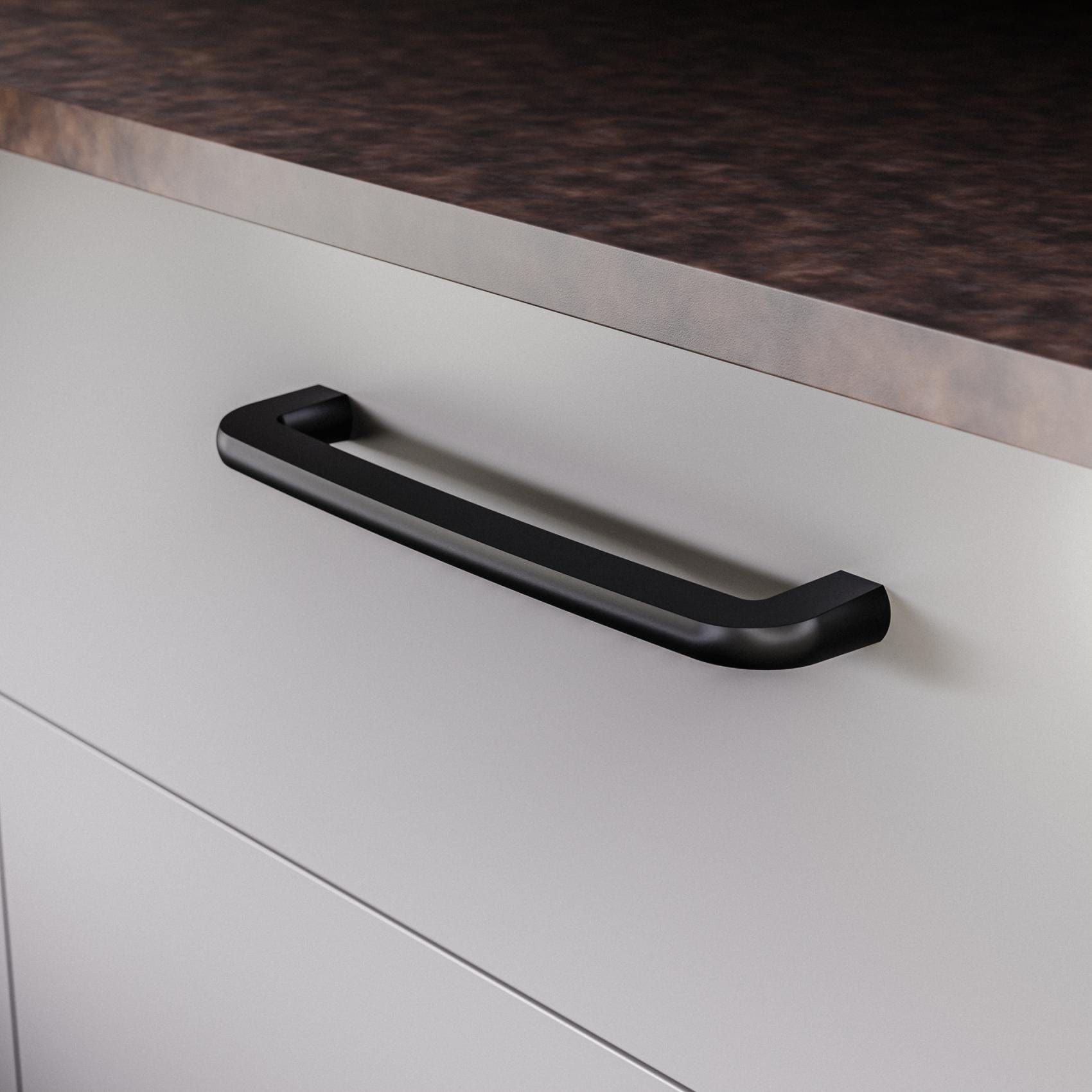 Visby | Greb i Mat Sort L 210 mm (C/C 192 mm) Twentytwo TF-10210108 FINICC