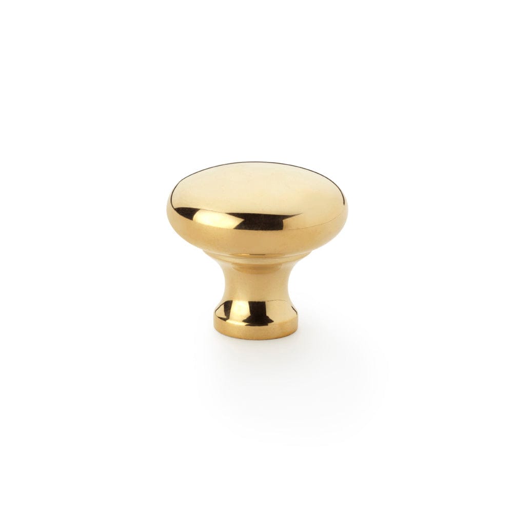 Wade | Knop i Blank Blank Messing uden Lak Ø 32 mm x D 29 mm Alexander & Wilks AW836-32-PB FINICC