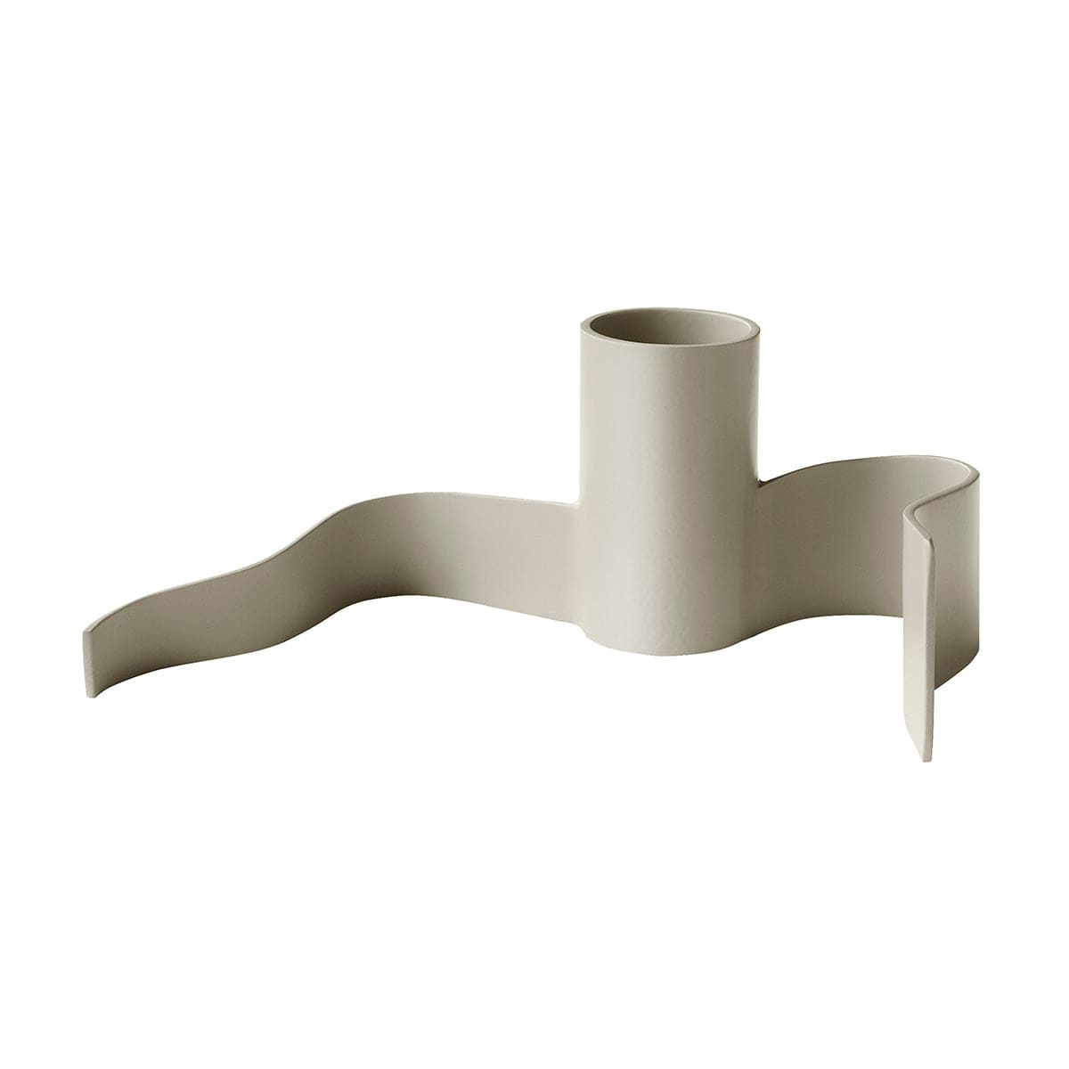 Wavy | Ljusstake i Matt Beige