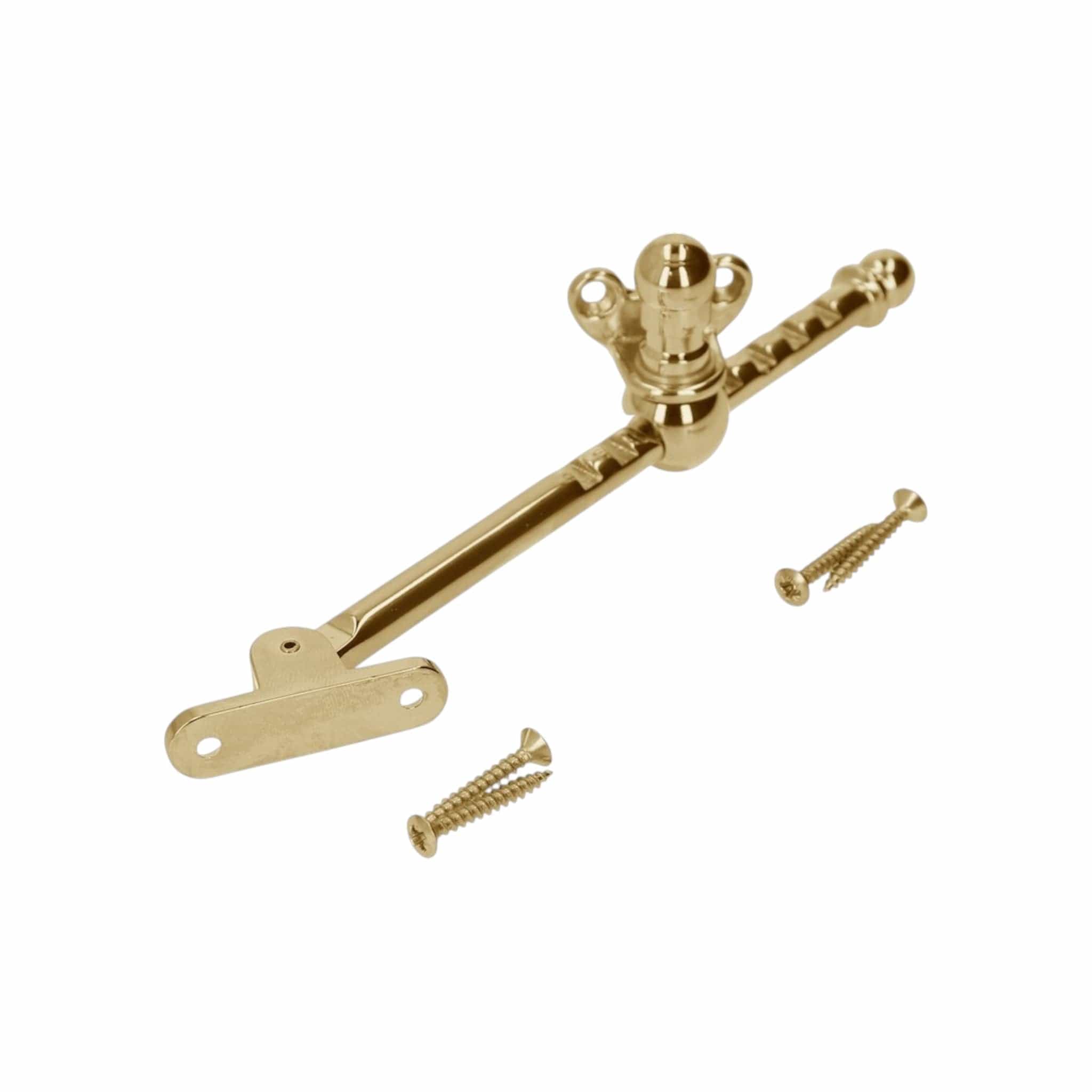 1237 | Udskyderstang i Blank Messing Uden lak - Indadgående L 160 mm Sibes KC-206499 FINICC