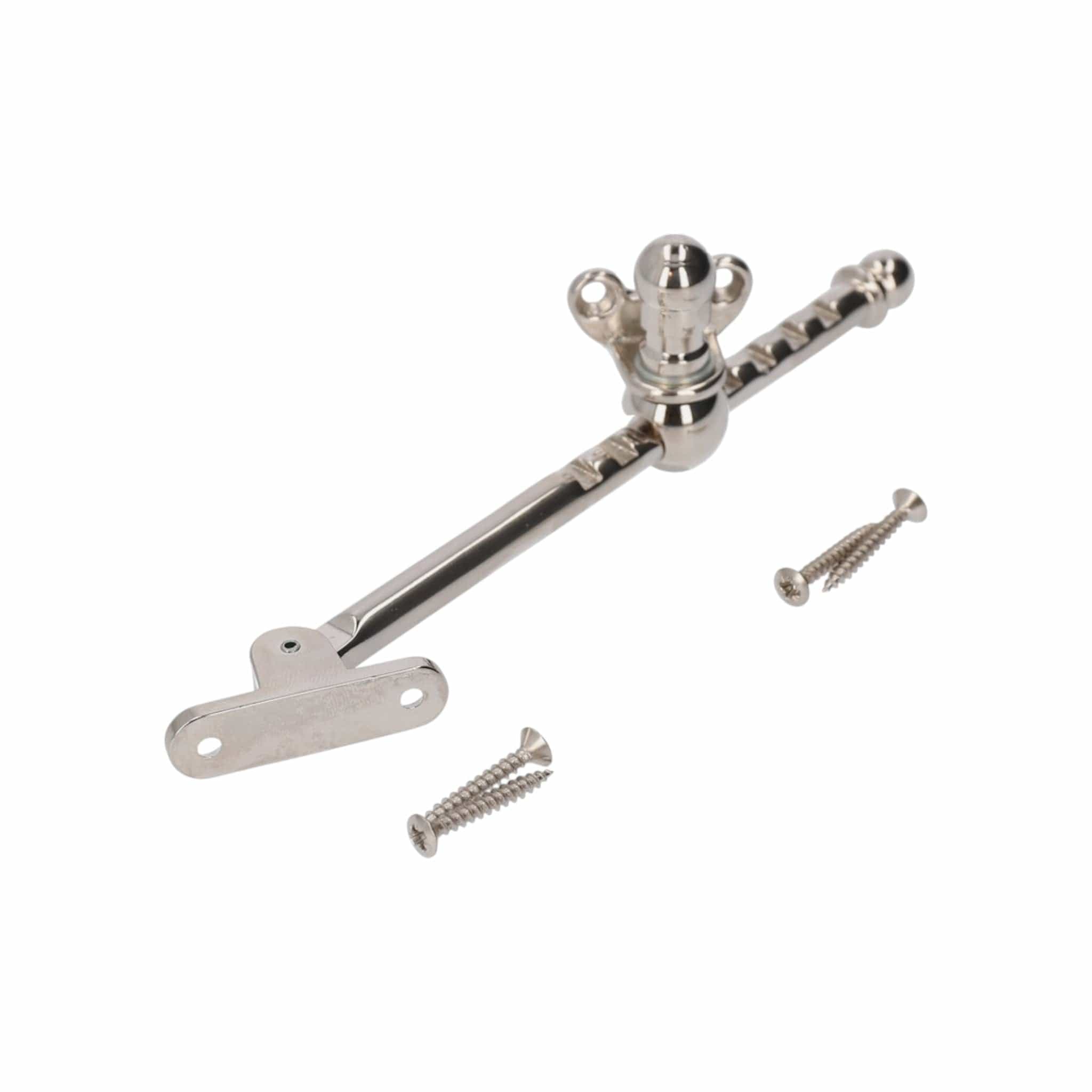 1237 | Udskyderstang i Blank Nikkel - Indadgående L 160 mm Sibes KC-205155 FINICC