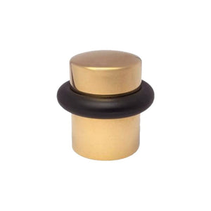 1307 | Dörrstopp i Blank Mässing / Svart - utan lack - golvmonterad