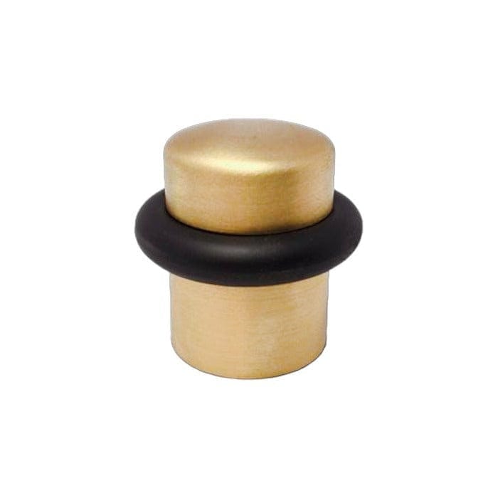 1307 | Dørstopper i Børstet Messing uden Lak / Sort Ø 32 mm x H 35 mm Enrico Cassina KC-205988 FINICC