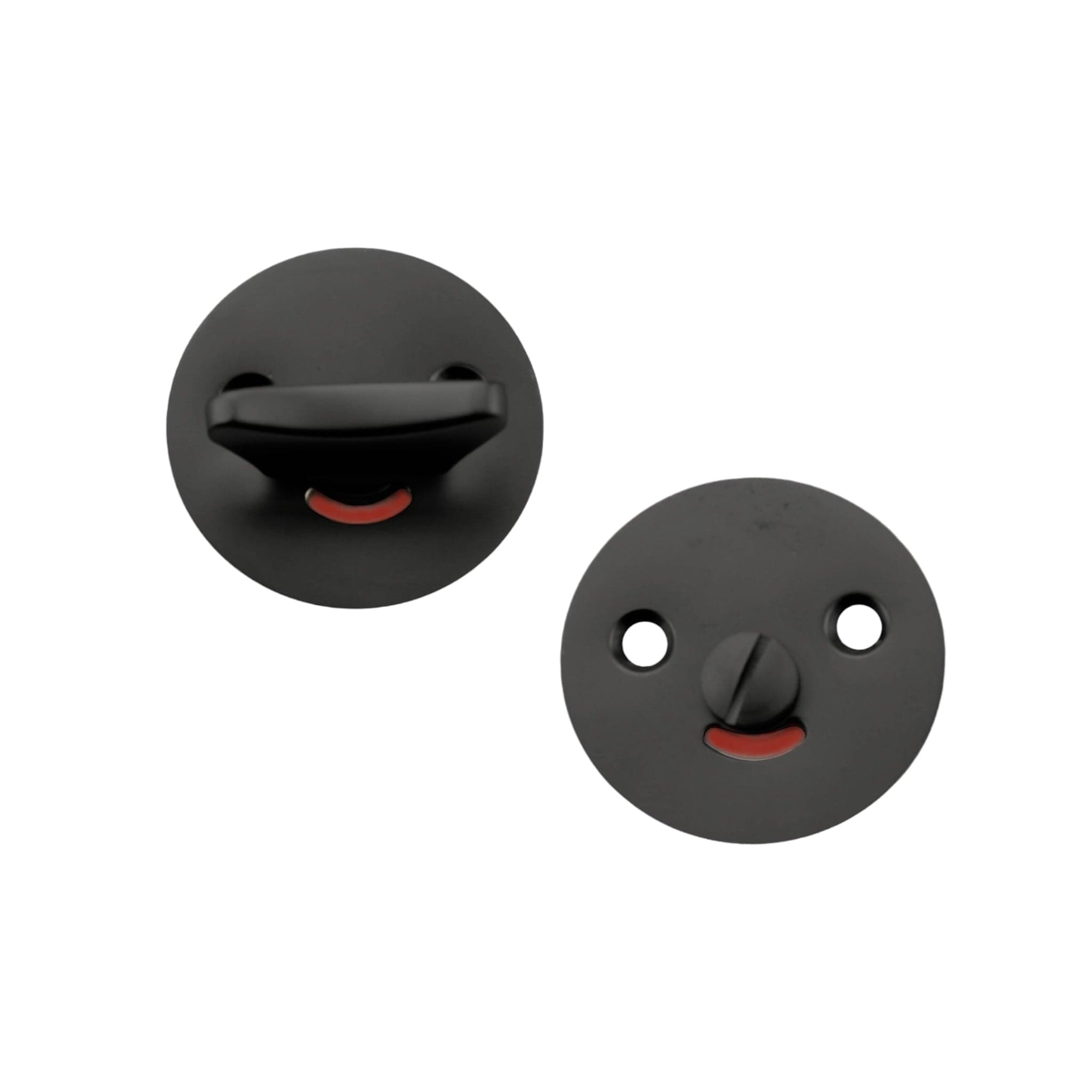 1982 | Toiletlås i Mat Sort Ø 50 mm (C/C 27 mm) Sibes KC-200304 FINICC