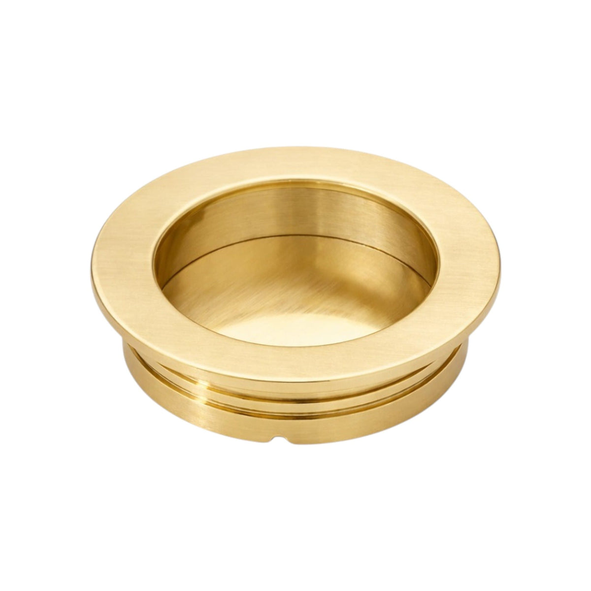 595 | Skydedørsskål i Børstet Messing uden Lak - ny model Ø 48 mm Et Al KC-261620 FINICC