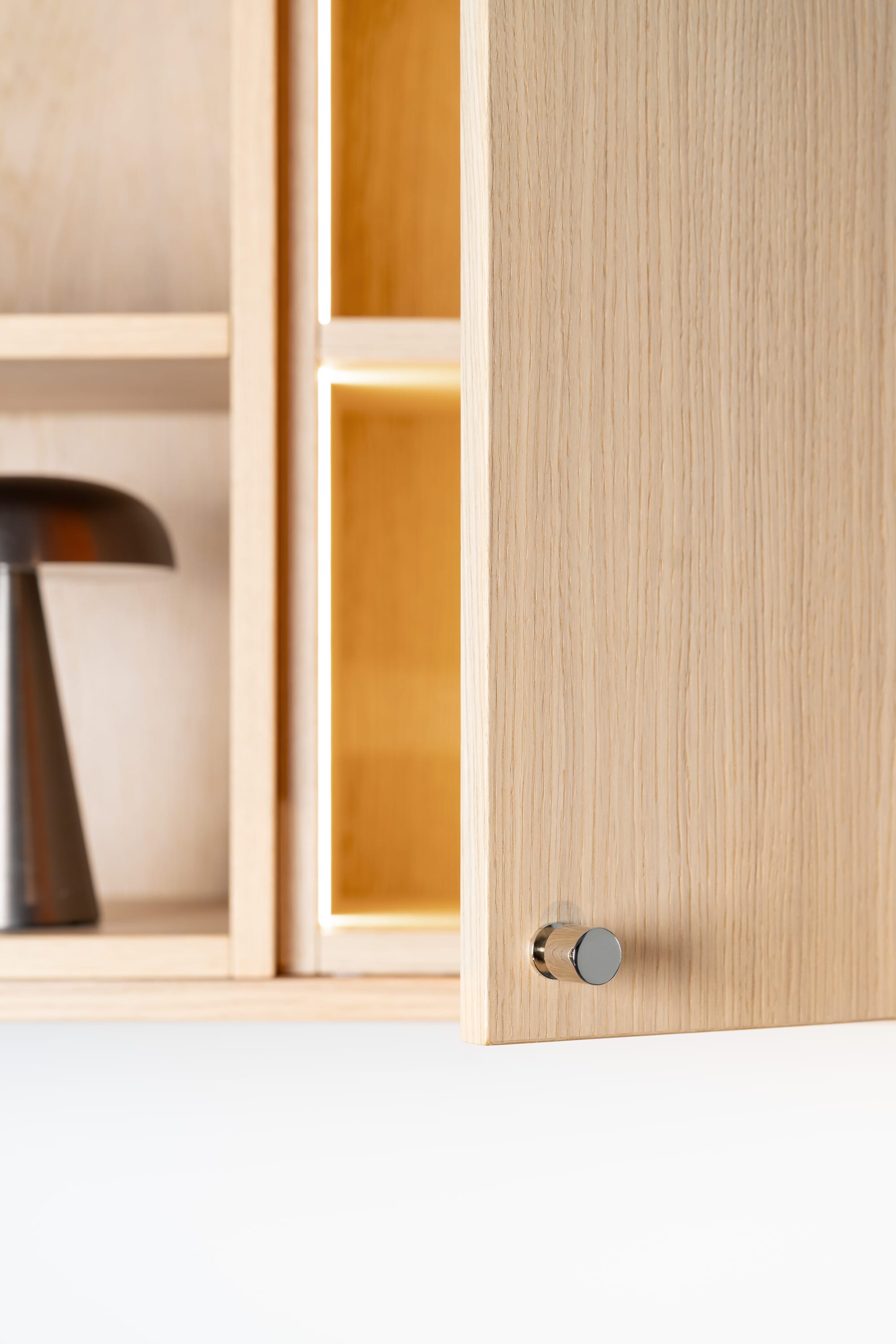 Solo | Knop i Blank Krom Ø 21 mm x D 30 mm Beslag Design BD-343537-11 FINICC