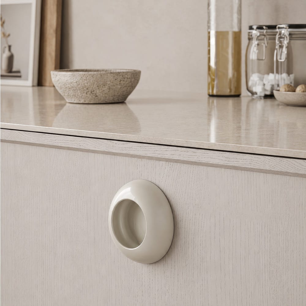 Cup | Skålgreb i Dusty Yellow Ø 72,9 mm Beslag Design BD-373400-11 FINICC