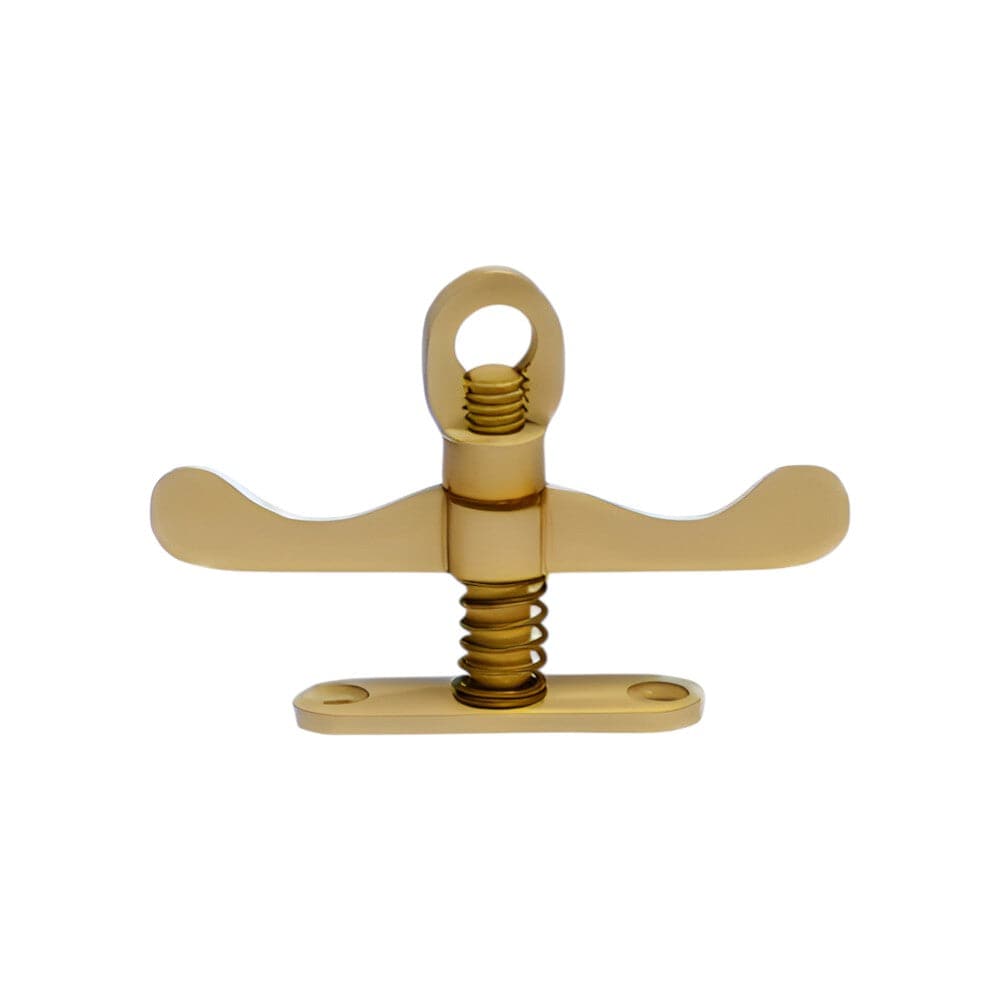 5060 | Vrider - Dobbelt Delbar m. Rund Fodplade i Blank Messing med Lak Et Al KC-200763 FINICC